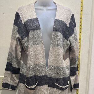 ALYX Cozy Striped Open-Front Cardigan